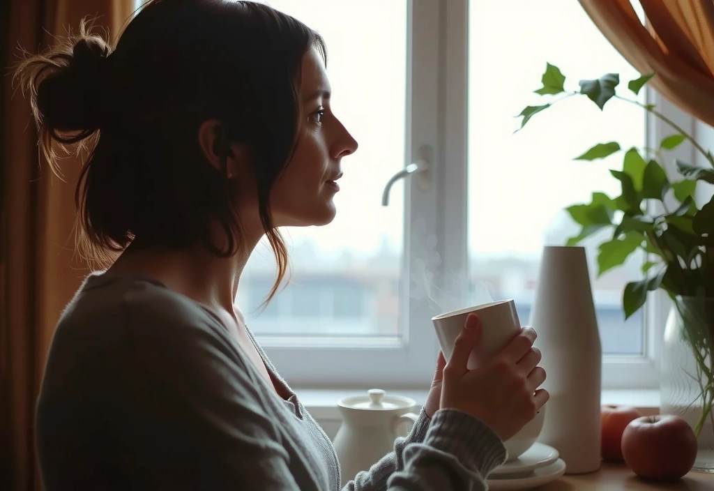 Anna beim Frühstück