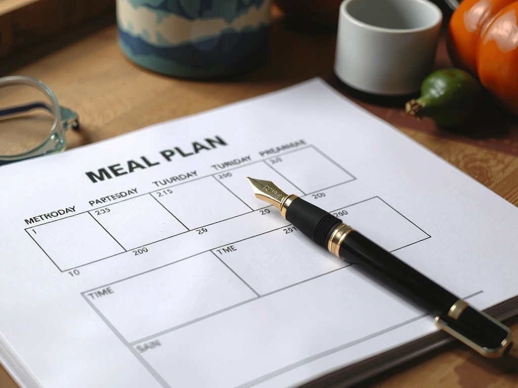 Handgeschriebener Plan